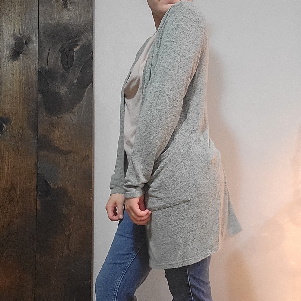 Green Long Sleeve Cardigan